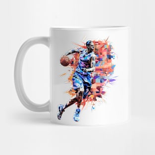 Basketball Player Sport Game Champion Competition Abstract Mug